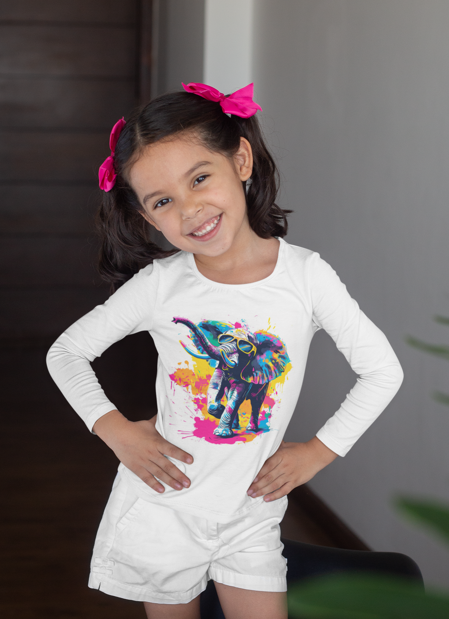 T-shirt Enfant Éléphant Stylé 2–5 ans — Look Graffiti & Maxi Attitude